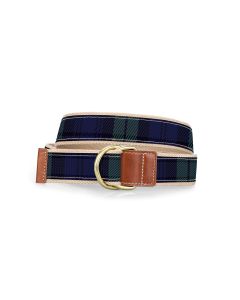 Barrington D-Ring Belt - Black Watch Plaid