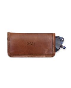 Glasses Case - British Tan Florentine Leather