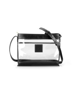 Clear Norfolk Crossbody - Black Florentine