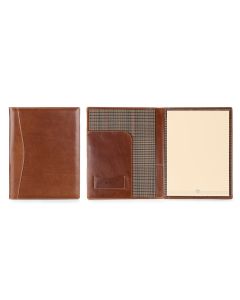 Legal Pad Portfolio - British Tan Florentine Leather