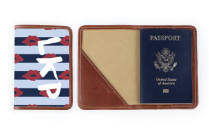 Glasgow Passport Case - Monogram Stripe