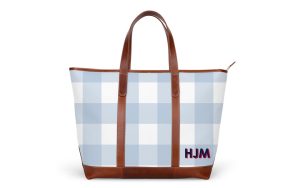 St. Charles Zippered Yacht Tote - Monogram Stripe